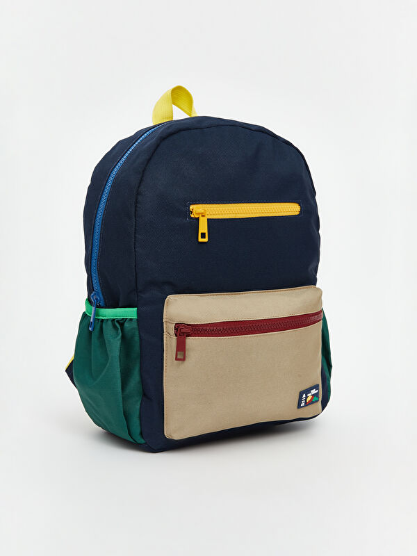 LCW ACCESSORIES Renk Bloklu Erkek Çocuk Okul Çantası