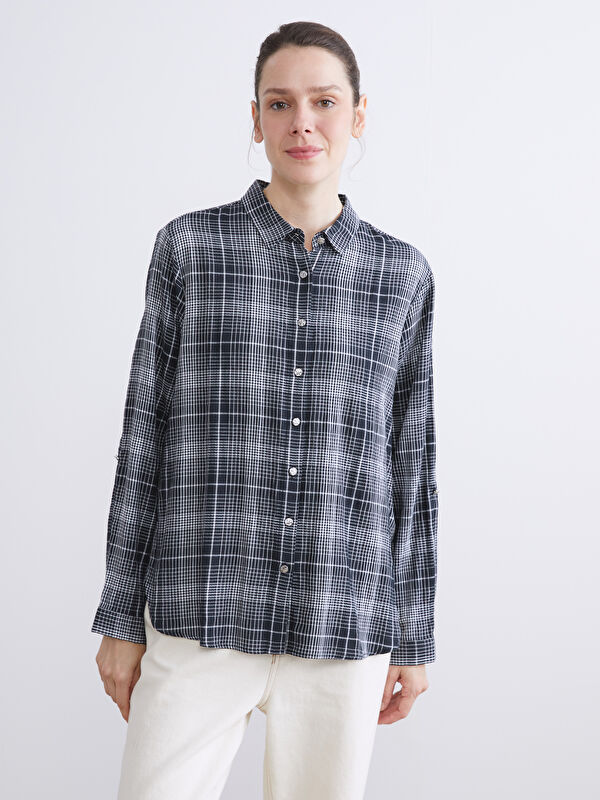 LCW Grace Plaid Women's Shirt