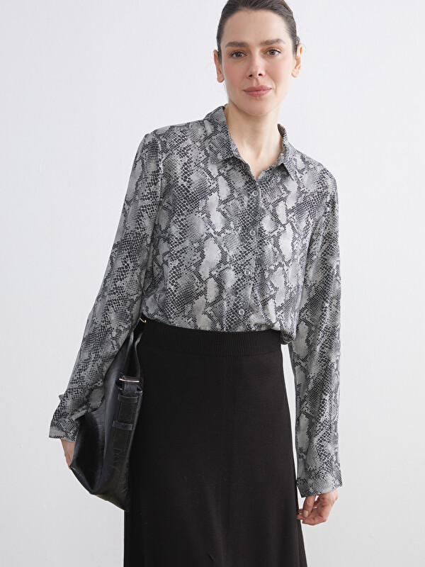 LCW Grace Patterned Women's Shirt