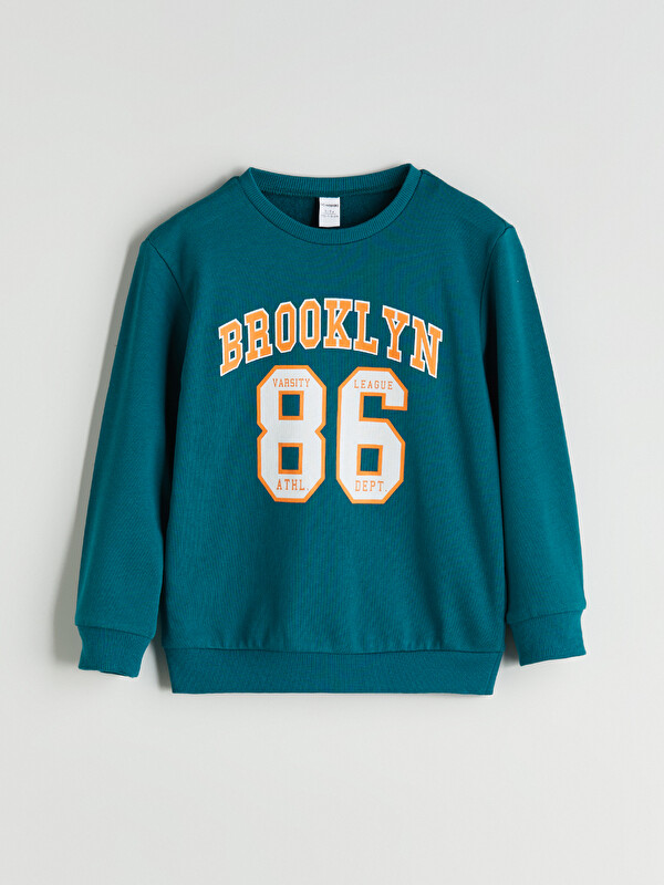 LCW Kids Bisiklet Yaka Erkek Çocuk Sweatshirt