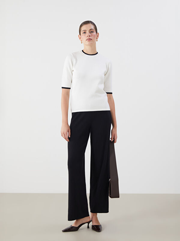 LCWAIKIKI Classic Pantalon en Tricot à Taille Élastiquée pour Femmes