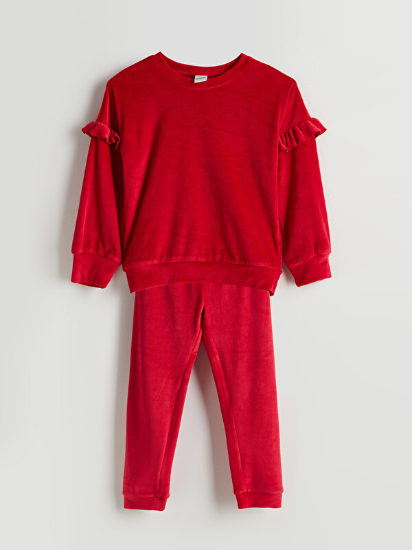 LCW Kids Bisiklet Yaka Kız Çocuk Pijama Takımı