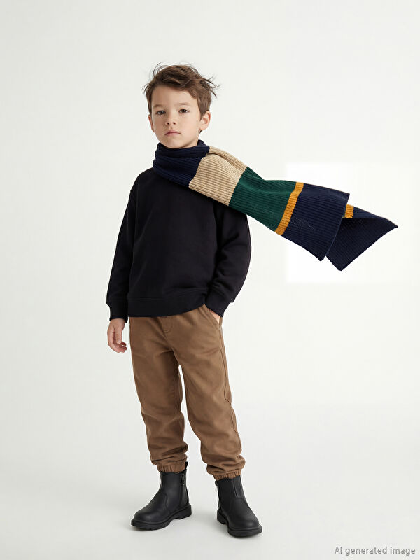 LCW Kids Beli Lastikli Erkek Çocuk Jogger Pantolon