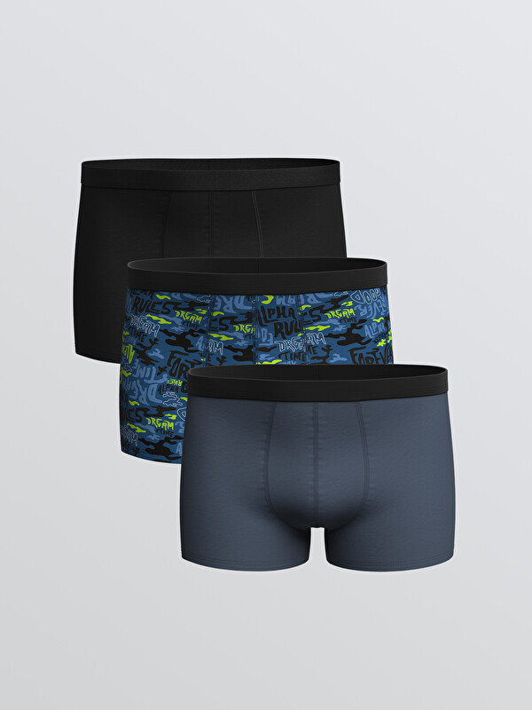 LC WAIKIKI Standard Fit Cotton Stretch Men's Boxer 3-pack
