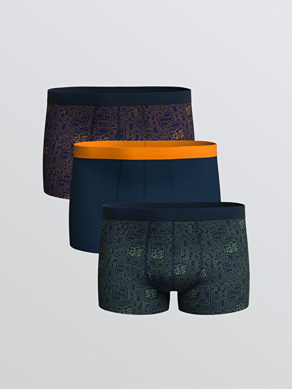 LC WAIKIKI Standart Kalıp Pamuklu Esnek Erkek Boxer 3'lü