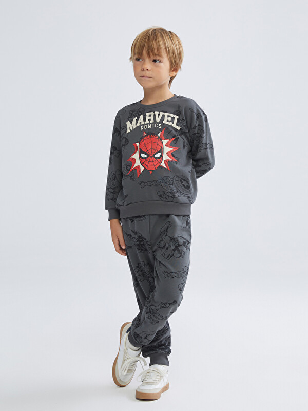 LCW Kids Spider-Man Baskılı Erkek Çocuk Eşofman Takım