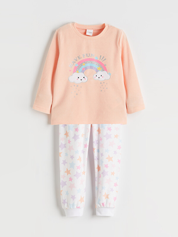 LCW Kids Printed Girls' Pyjama Set