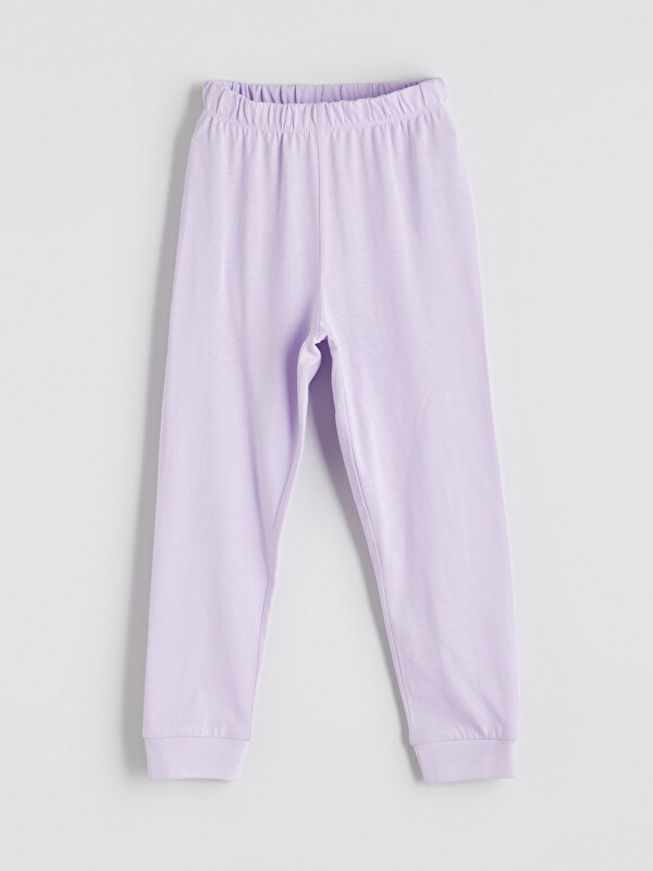 LCW Kids Beli Lastikli Kız Çocuk Jogger Pijama Altı