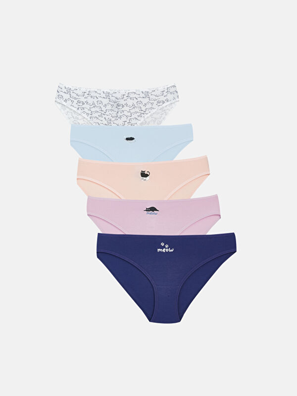 LCW Young Baskılı Bikini Külot 5'li
