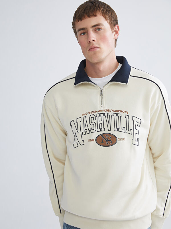 XSIDE Dik Yaka Erkek Sweatshirt