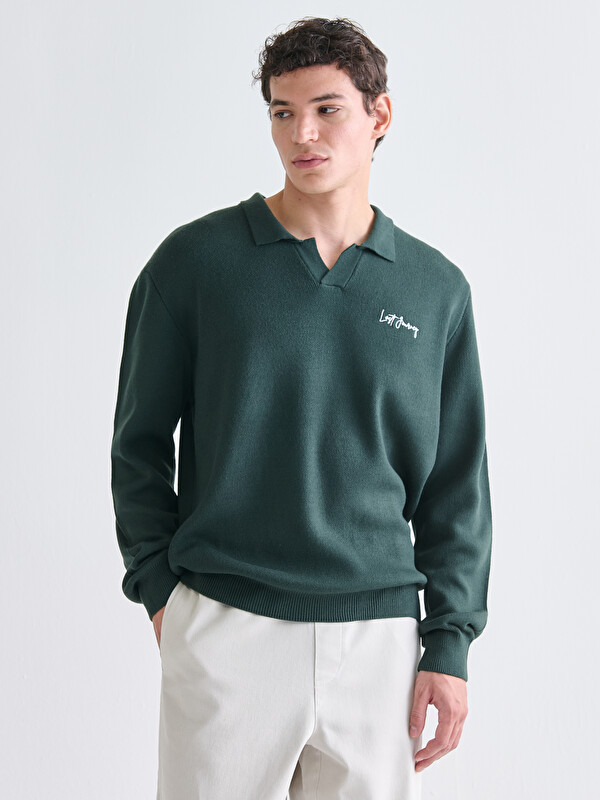 XSIDE Polo Yaka Erkek Triko Kazak