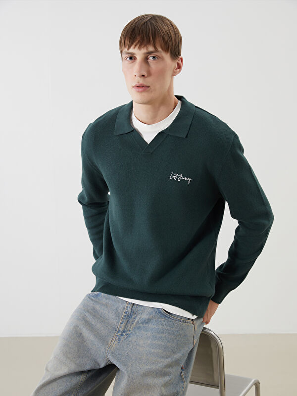 XSIDE Polo Neck Men's Sweater