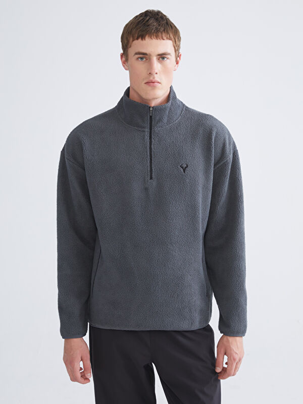 XSIDE ACTIVE Dik Yaka Uzun Kollu Polar Erkek Sweatshirt