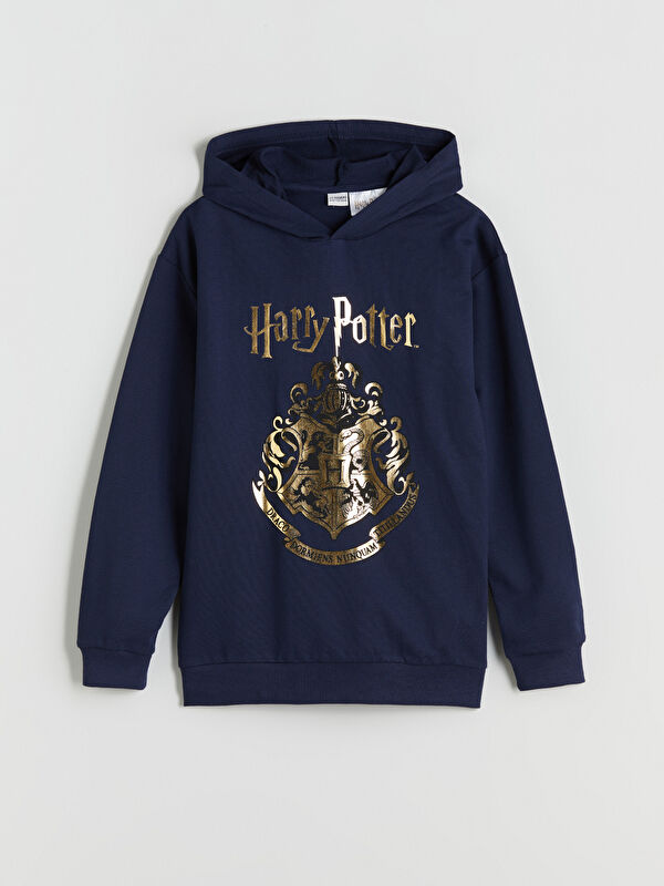 LCW Kids Kapüşonlu Harry Potter Baskılı Erkek Çocuk Sweatshirt