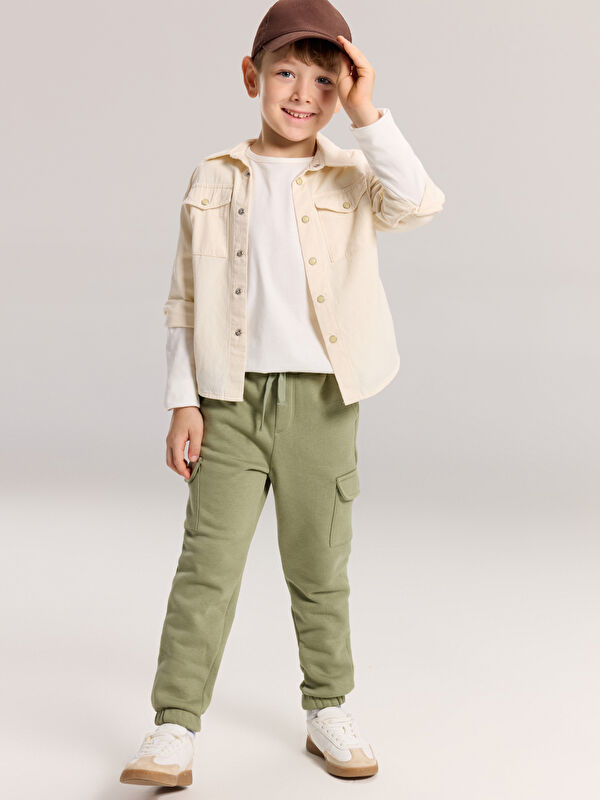 LCW Kids Beli Lastikli Erkek Çocuk Jogger Eşofman Altı