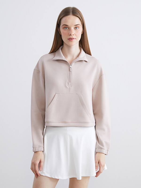 KOOR SPORT Stand-Up Collar Women's Sport Sweatshirt
