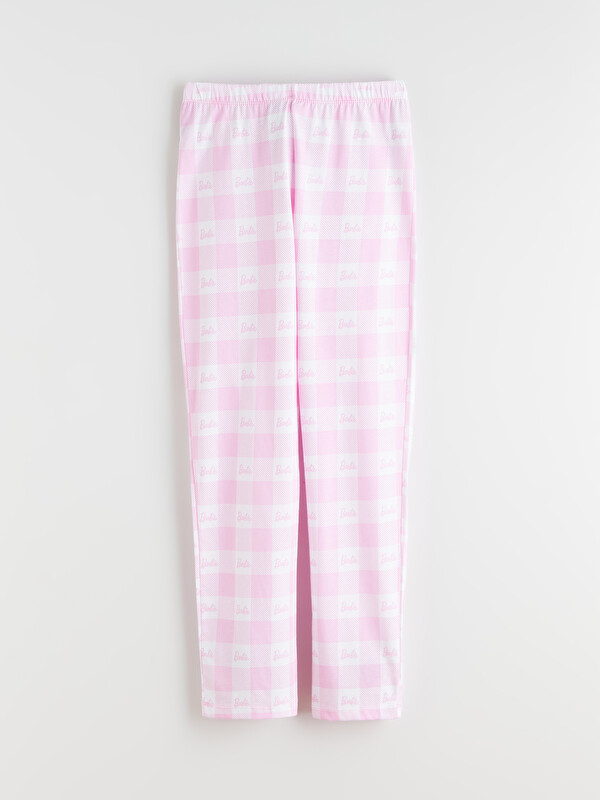 LCW Kids Beli Lastikli Barbie Baskılı Kız Çocuk Pijama Alt