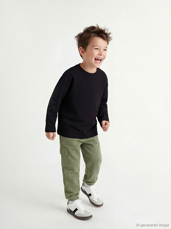 LCW Kids Beli Lastikli Erkek Çocuk Jogger Eşofman Altı 2'li