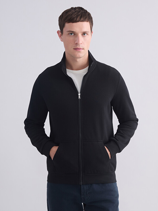 LC WAIKIKI Dik Yaka Erkek Fermuarlı Sweatshirt