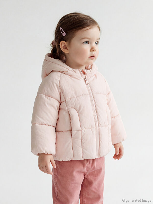 LCW baby Su İtici Kız Bebek Şişme Mont