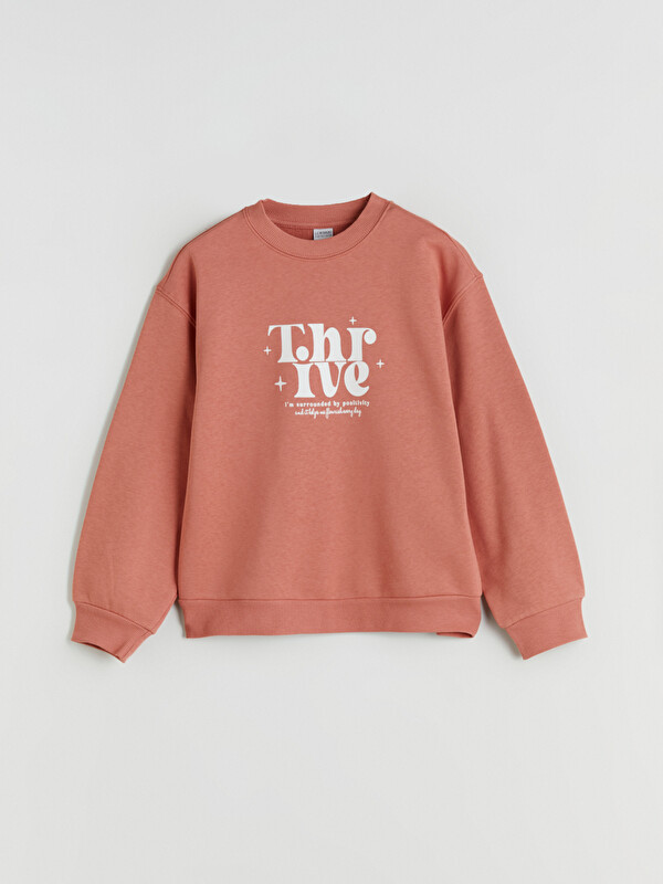 LCW Kids Bisiklet Yaka Kız Çocuk Sweatshirt