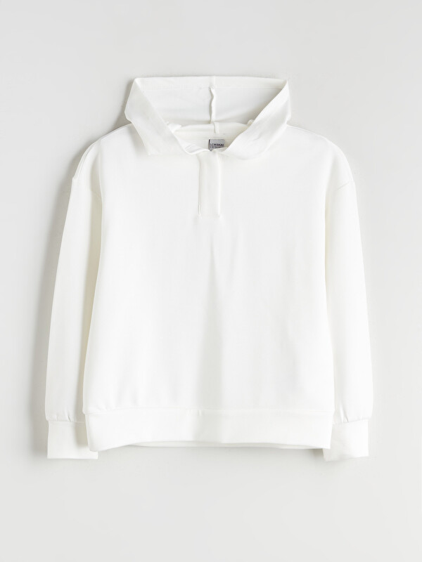 LCW Kids Kapüşonlu Kız Çocuk Sweatshirt
