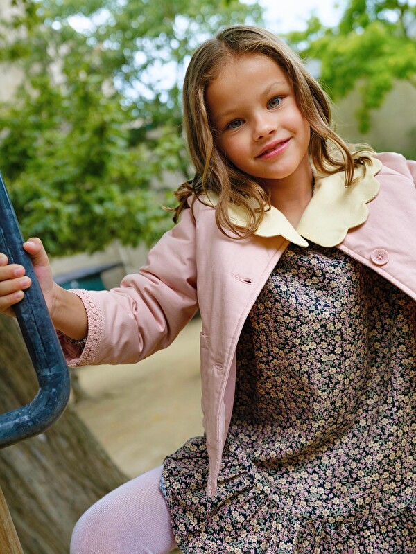 LCW Kids جاكيت بنات بياقة دائرية