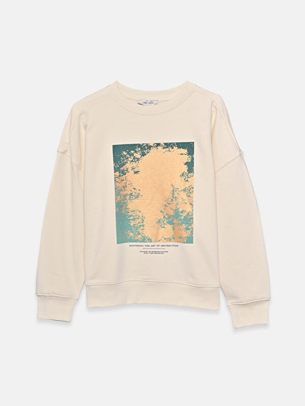 LCW Vision Crew Neck Printed Women's Sweatshirt