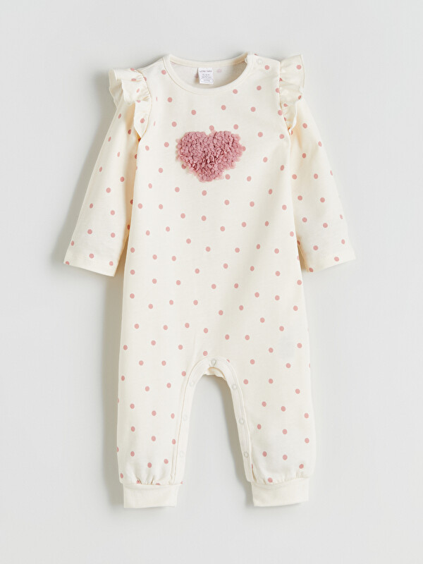 LCW baby Desenli Kız Bebek Tulum