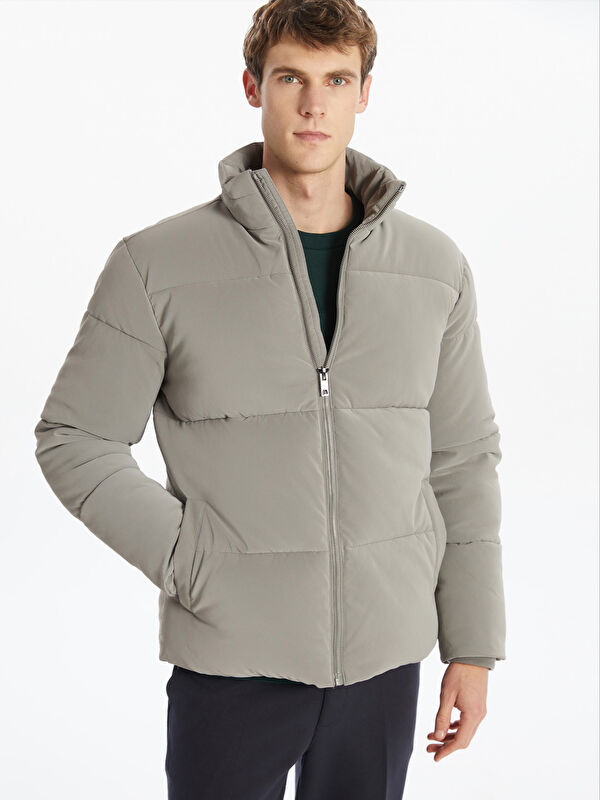 SOUTHBLUE Standard Fit Funnel Neck Men's Puffer Coat
