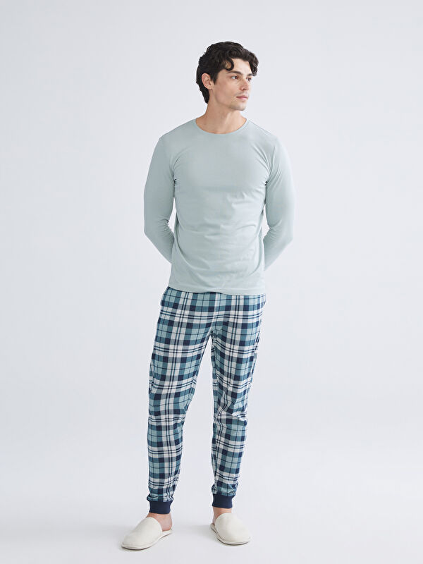 LC WAIKIKI Standart Kalıp Ekose Erkek Pijama Alt