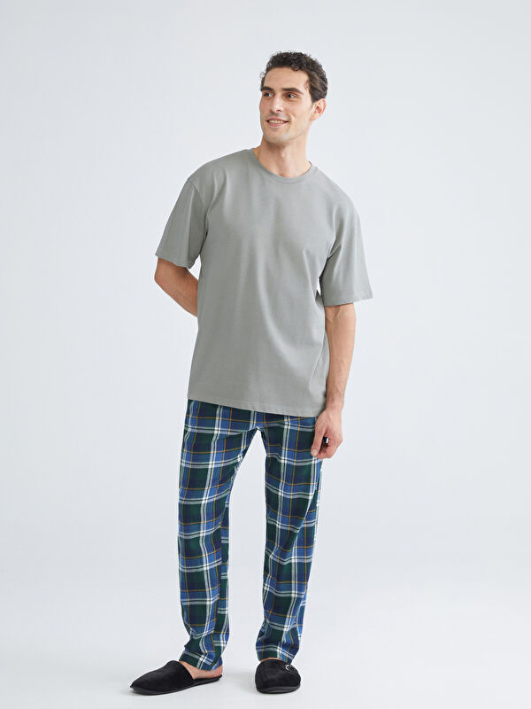 LC WAIKIKI Standart Kalıp Ekose Erkek Pijama Alt