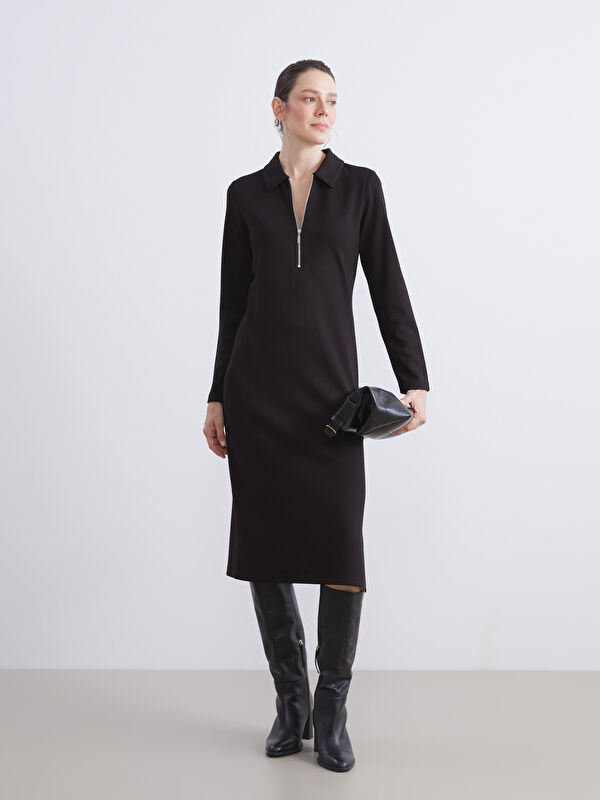LCWAIKIKI Classic Collared Neck Dress