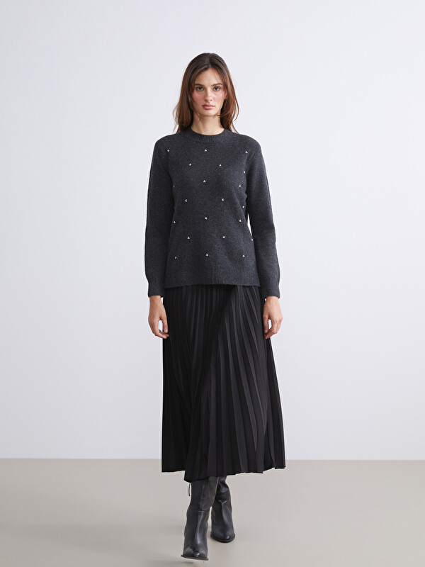 LCWAIKIKI Classic Elasticated Waist Pleated Skirt