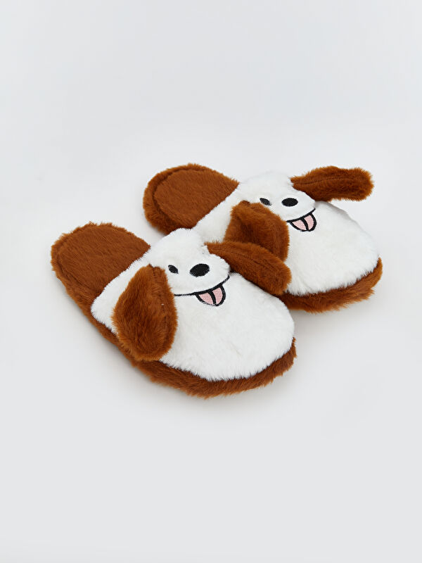 LCW STEPS Dog Figure Plush Women's Home Slippers