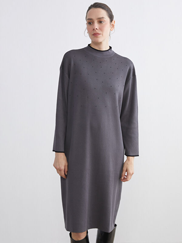 LCW Grace Halber Rollkragen Strickkleid