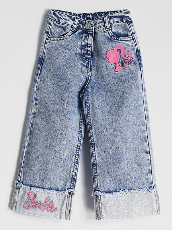LCW Kids Barbie Embroidered Girls' Jeans