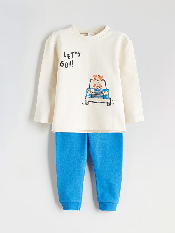 LCW baby Ensemble de Pyjama pour Bébé Garçons à Col Rond Imprimé