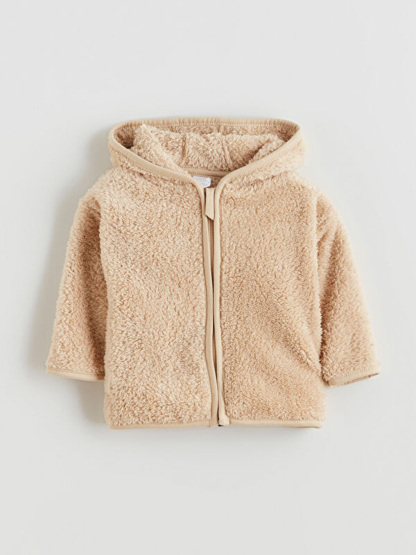 LCW baby Hooded Plush Baby Boys' Cardigan