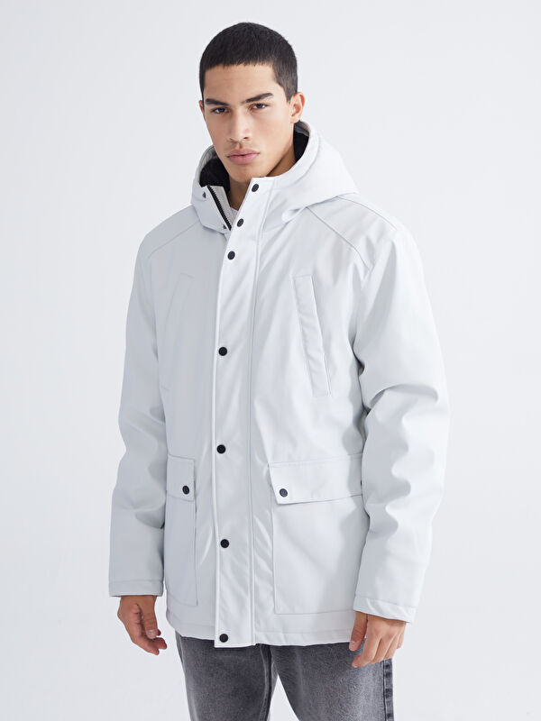 XSIDE Standard Fit Hooded Men's Coat