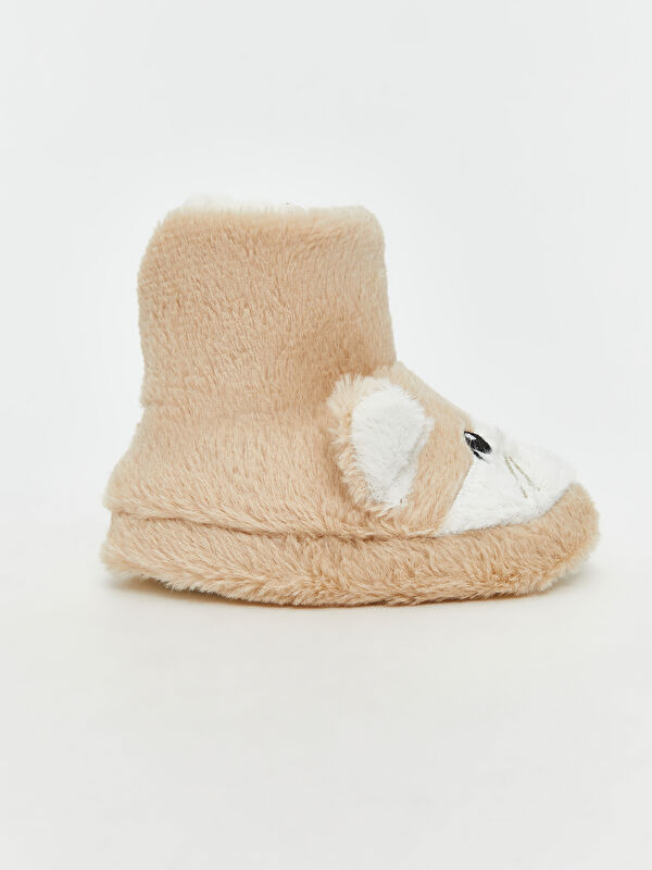 Hayvan Figürlü Kız Bebek Ev Botu Panduf - Görsel 3