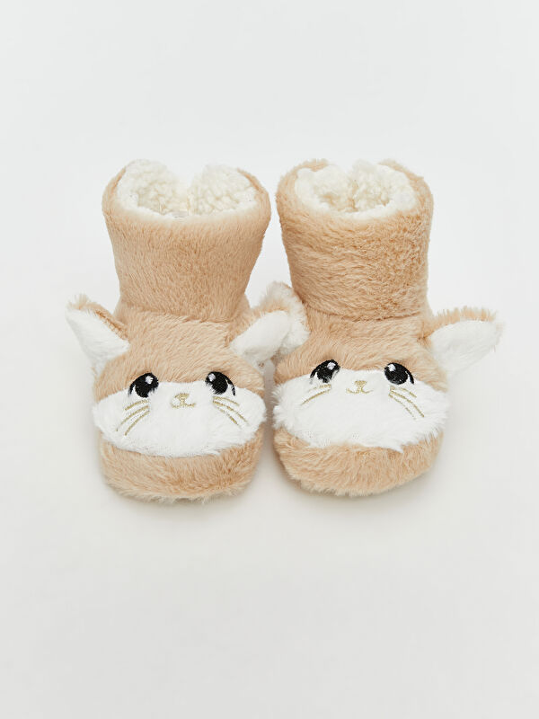 Hayvan Figürlü Kız Bebek Ev Botu Panduf - Görsel 4