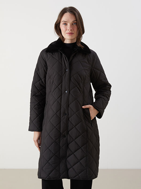 LCW Grace Pelzkragen Gesteppt Für Damen Puffer Mantel