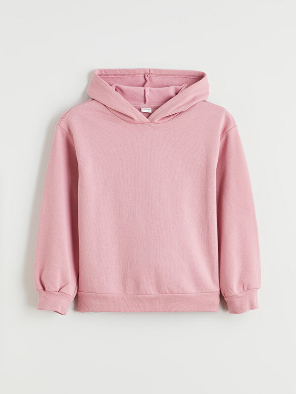 LCW Kids Kapüşonlu Kız Çocuk Sweatshirt