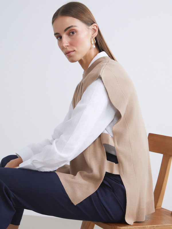 LCWAIKIKI Classic Crew Neck Women's Knitwear Sweater Vest