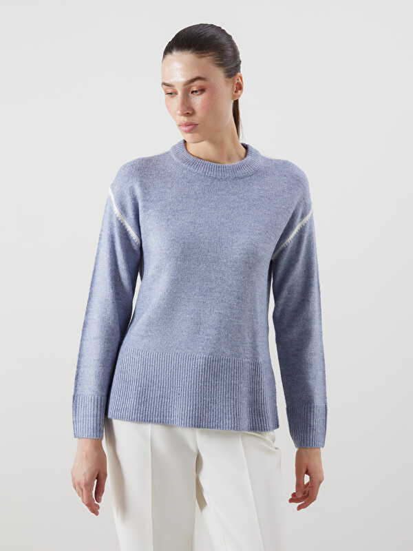 LCWAIKIKI Classic Crew Neck Patterned Women's Knitwear Sweater