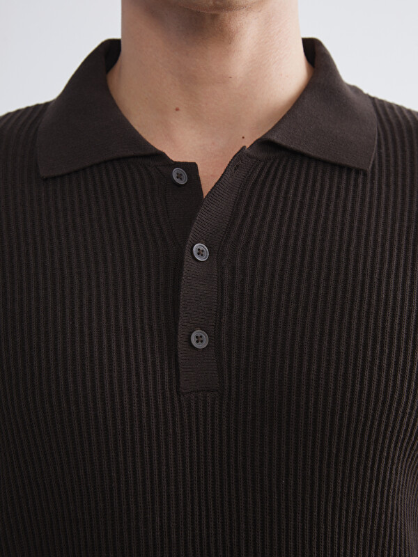 SOUTHBLUE Polo Neck Men's Knitwear Sweater - W5BC79Z8-HLD - LC Waikiki