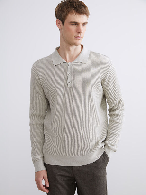 SOUTHBLUE Polo Neck Men's Knitwear Sweater