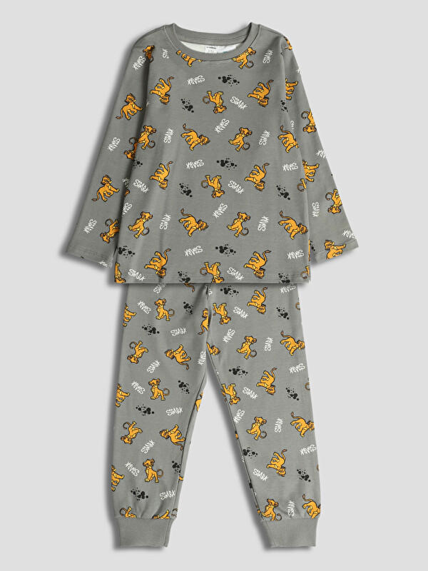 LC WAIKIKI Crew Neck Boy's Pyjama Set