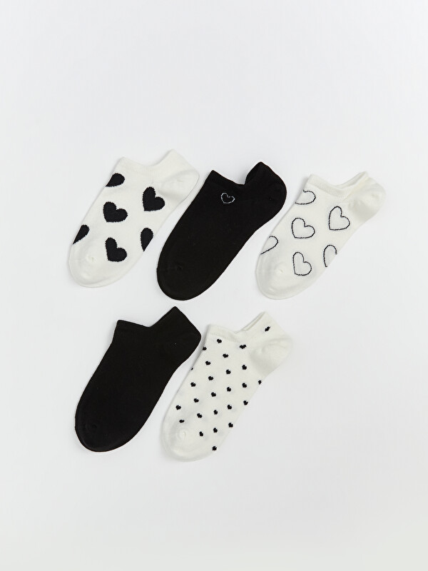LCW DREAM Patterned Women's Sneaker Socks 5-Pack